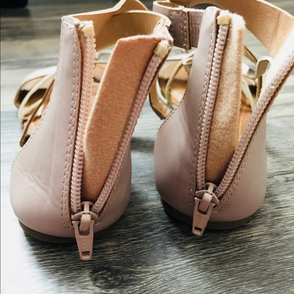 Blush and rose gold gladiator sandal by SO! - Picture 5 of 7